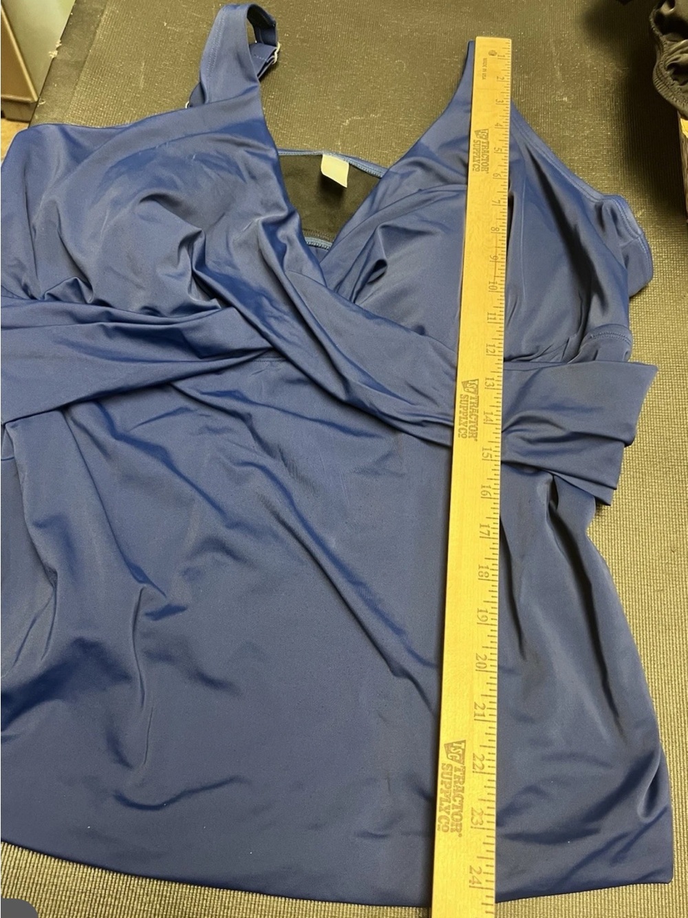 Bal HARBOUR Swim Women's Blue Twist-Front Swim Tankini Top - Picture 10 of 12